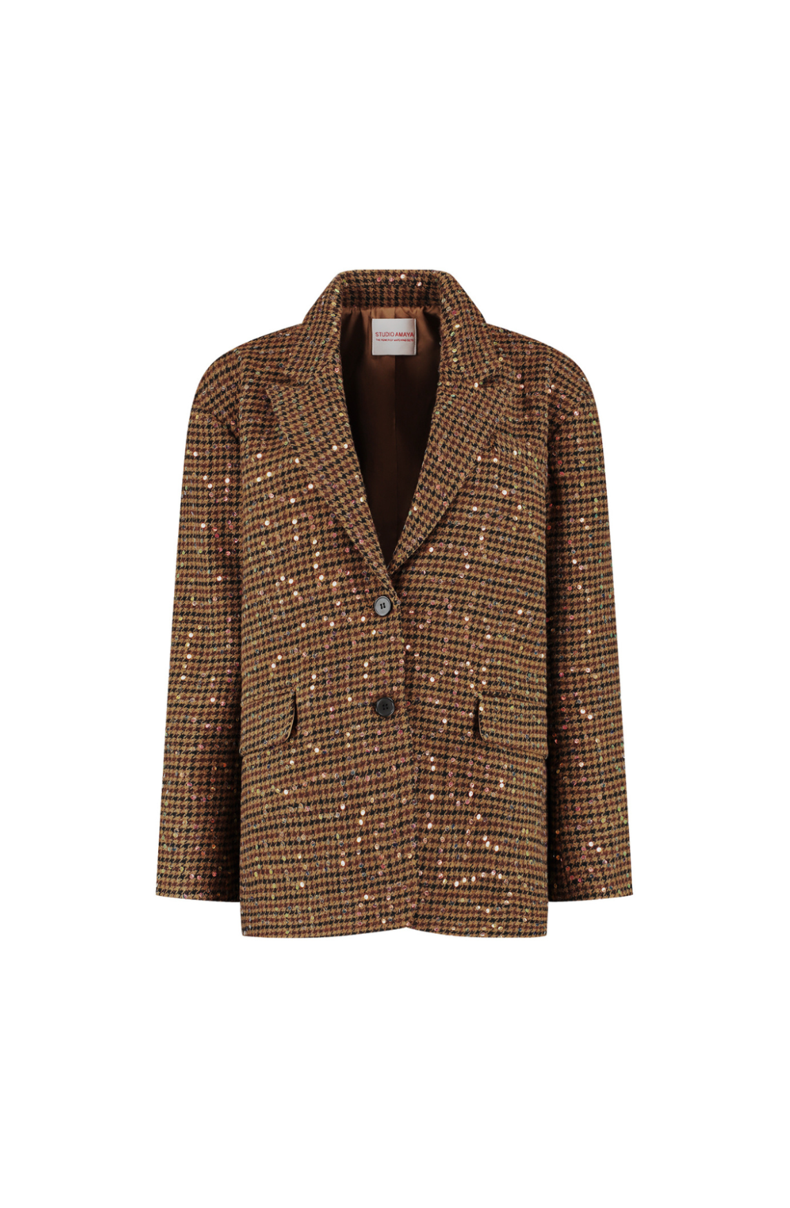 Midnight Blazer | Multi | Brown | Sequin | Diamond | STUDIO AMAYA