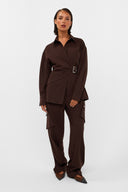 Roos Blouse | Bruin
