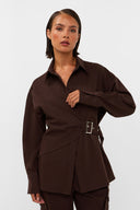 Roos Blouse | Bruin