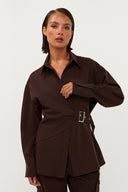 Roos Blouse | Bruin