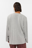 Kaki T-shirt | Grijs