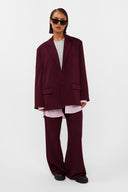 Haven Blazer | Bordeaux