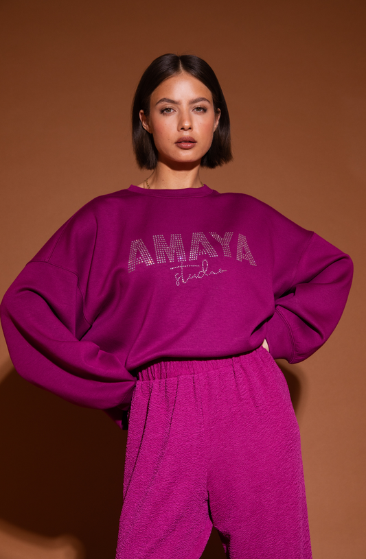 Freya Sweater | Fuchsia